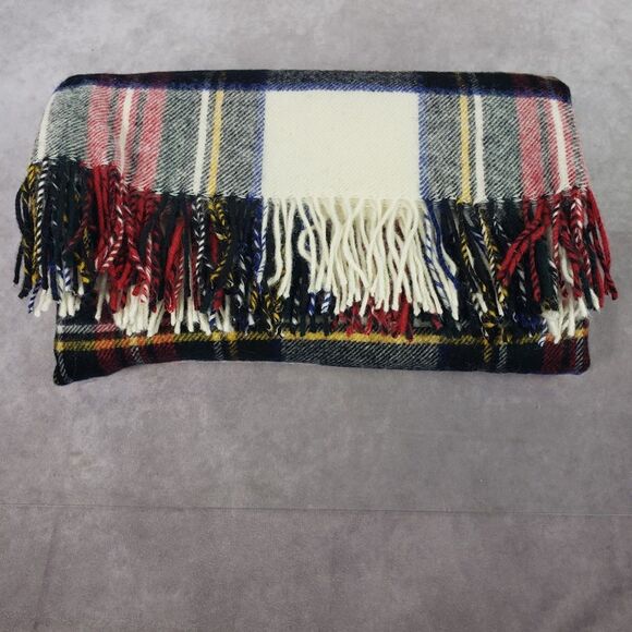 Prince of Scots Throw Tartan Tweed Fluffy Plaid Fringe Wool Blanket - Picture 3 of 8